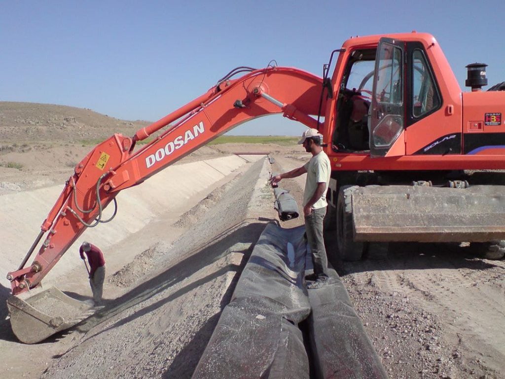 Geomembrane and geotextile: